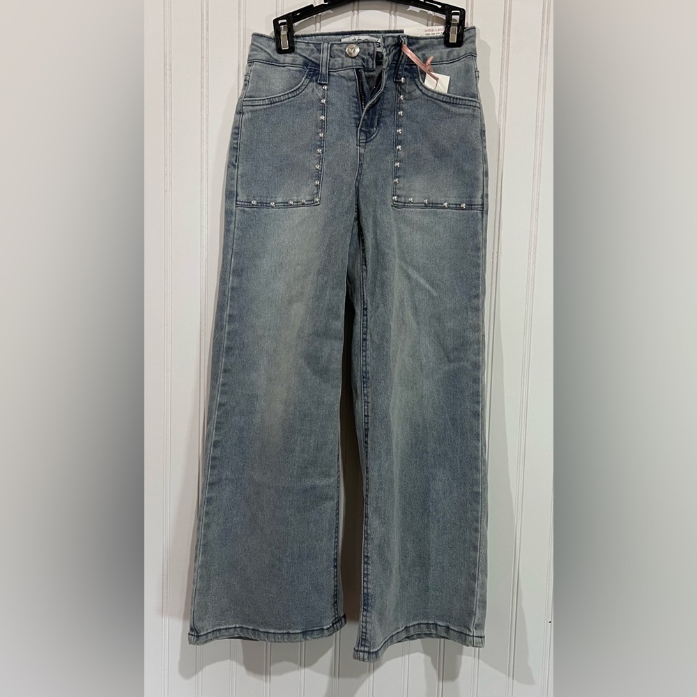 NWT - Vigoss Girls’ wide Leg Jeans - Size 8